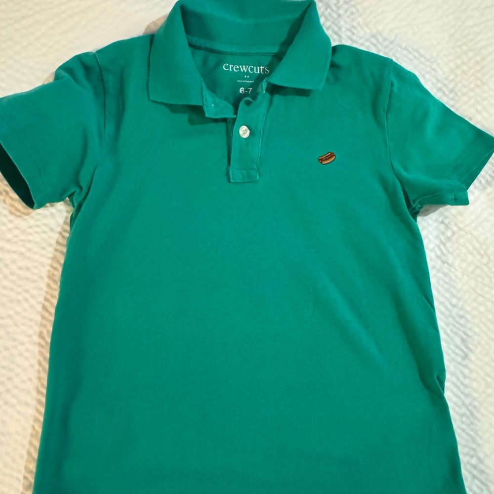 Crewcuts Green Polo Shirt for Boys